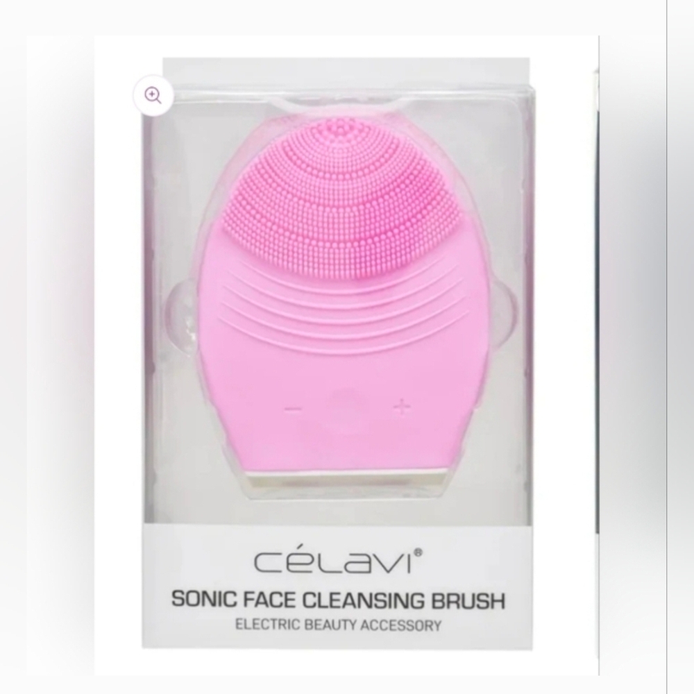 Celavi Sonic Face Cleansing Brush In Pink BNIB.